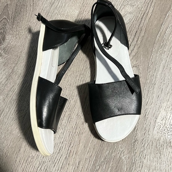 ELK SANDALS UPPER NAVY BLUE LEATHER SIZE 36 - Picture 5 of 7